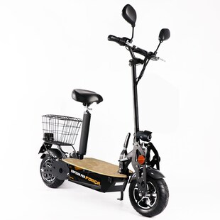 FORÇA Captain Pro Elektro-Scooter bis 50 km/h Topspeed in Schwarz - 18AH Blei-Gel Akku 