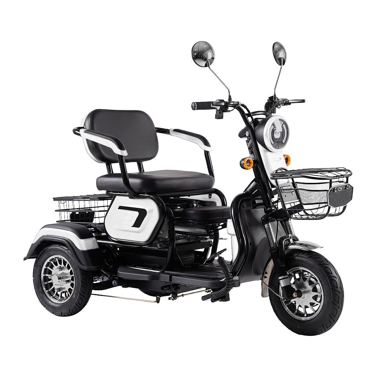 ENEWAY Elektromobil Bari - ETrike - E-Mobil - 3-Rad 6 km/h f&uuml;hrerscheinfrei helmfrei wei&szlig; 