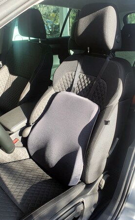  Rückenstütze für Auto, Autositz Rückenstützkissen Sitz Bürostuhl  for Lordosenstütze Auto Büro Rückenkissen (Color : Blue)