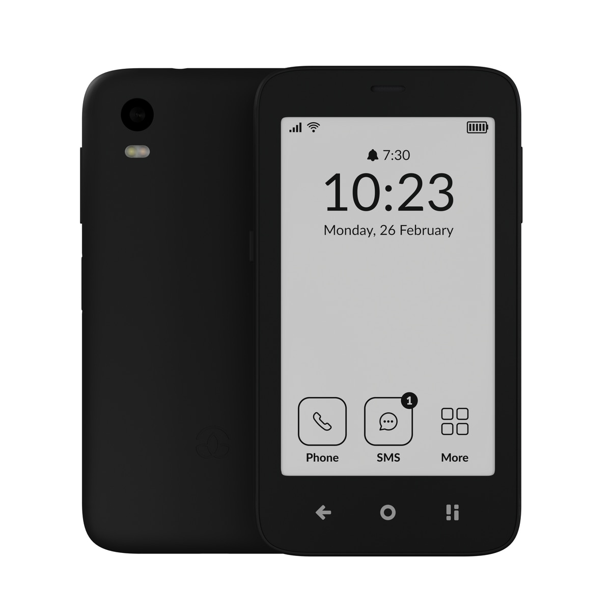 MUDITA Kompakt Smartphone E Ink Display Schwarz 