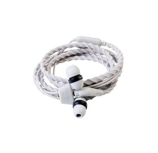 wraps Armband in-ear Kopfhörer silber mit Mikro 