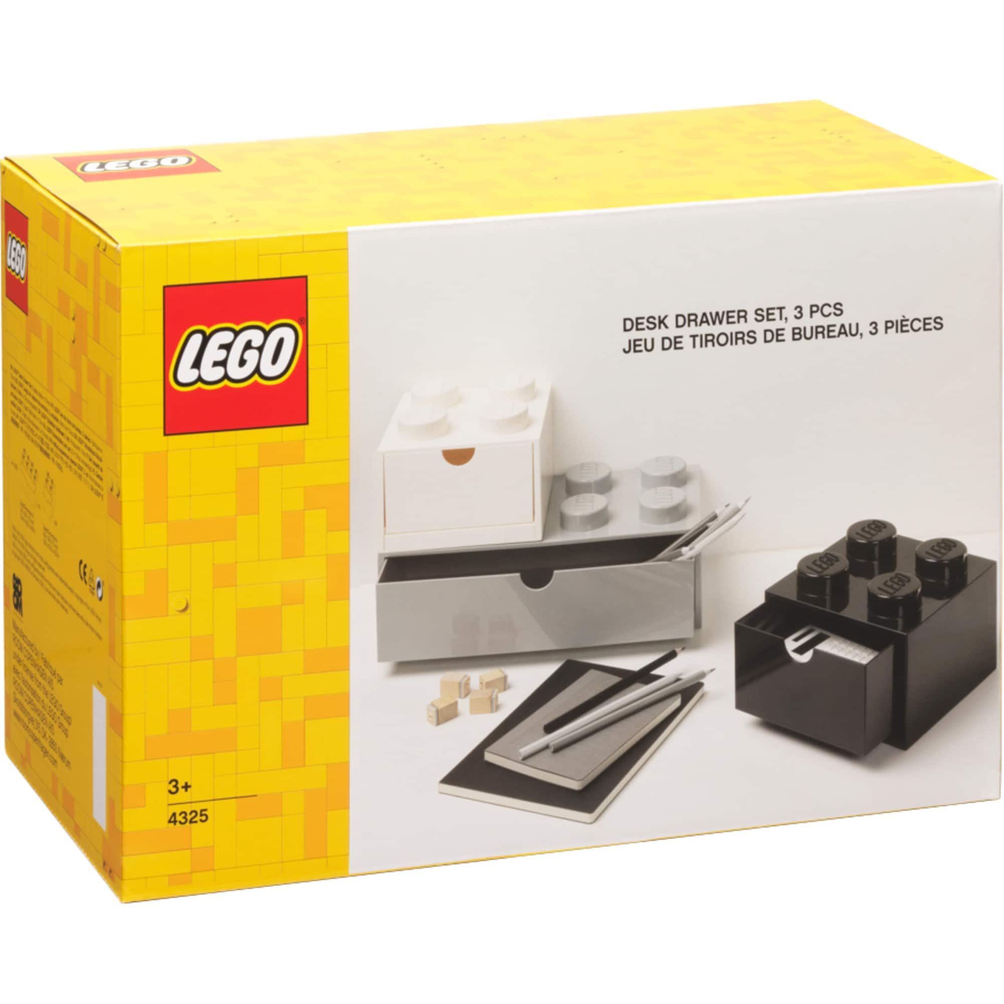 Room Copenhagen Aufbewahrungsbox LEGO Schreibtischschubladen 3er-Set - Bild 1