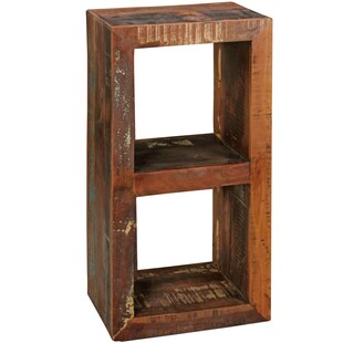 FineBuy Bücherregal KALKUTTA 45 x 35 x 90 cm Standregal Massiv Regal Cube 