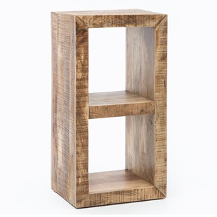 FineBuy Standregal 45 x 90 x 35 cm Bücherregal Mangoholz Beistelltisch Massiv 