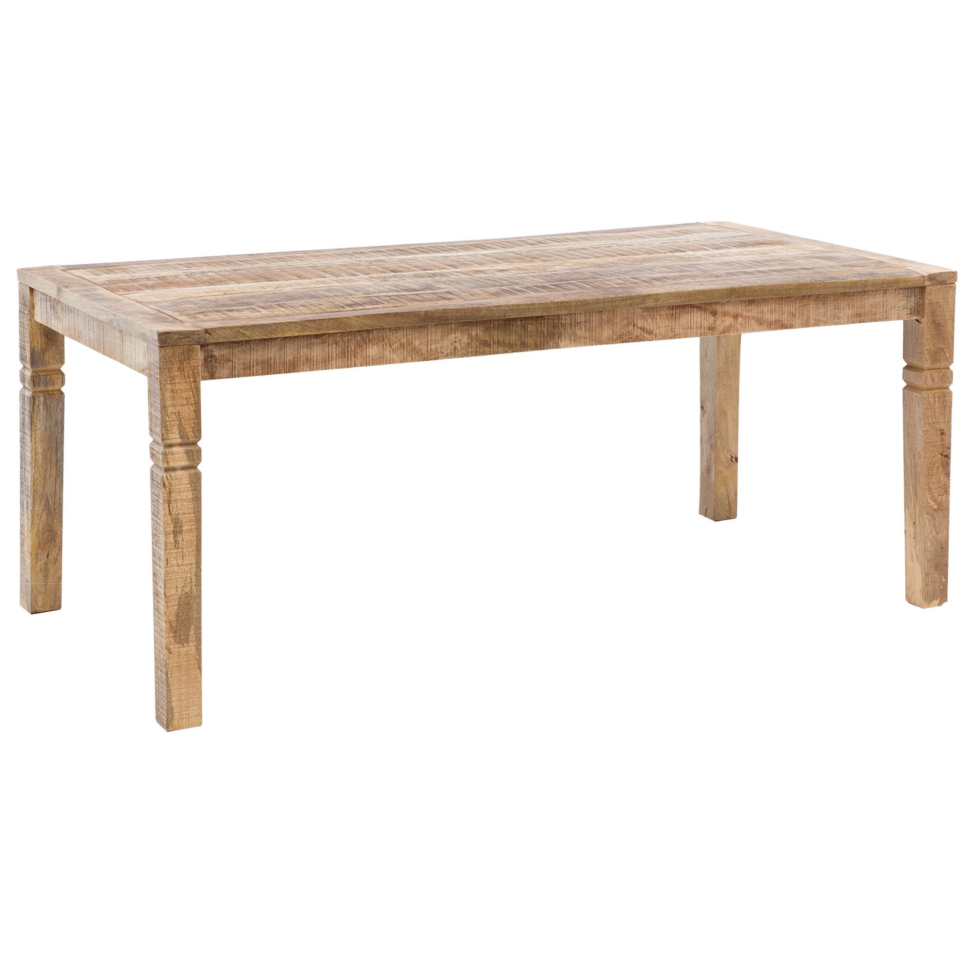 Esstisch 120cm Massivholz Natur Esszimmertisch Rustikaler Holztisch K&uuml;chentisch 