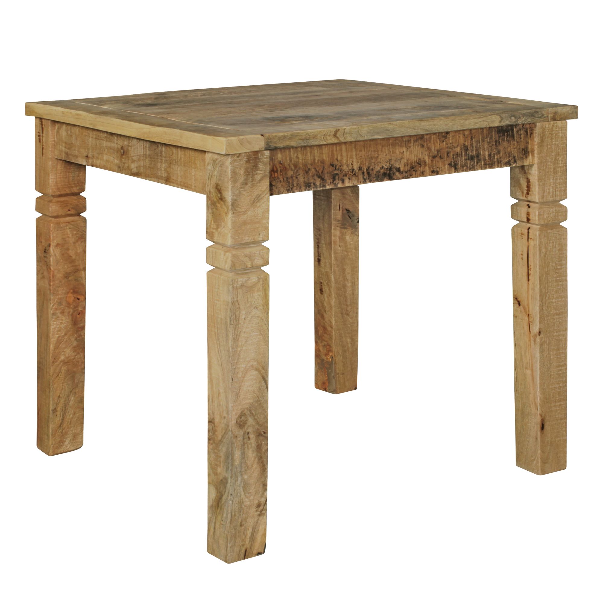 Esstisch quadratisch 80cm Massivholz Esszimmertisch rustikal K&uuml;chentisch massiv 