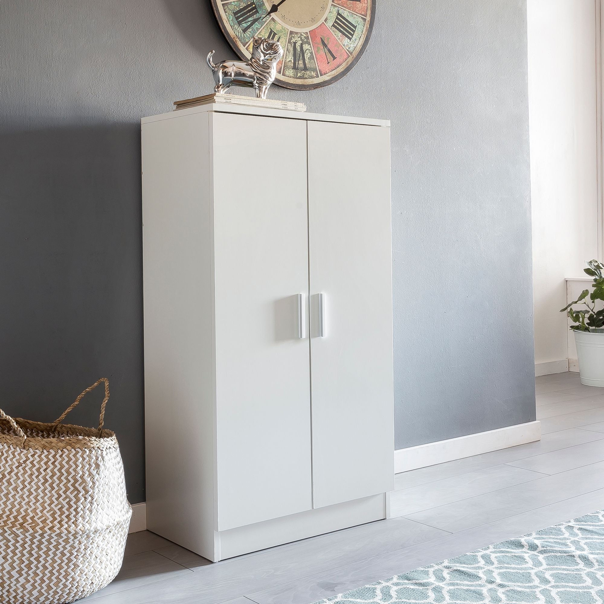 FineBuy Schuhschrank 7 F&auml;cher Schuhkommode Flurm&ouml;bel Flurschrank Kommode Flur 