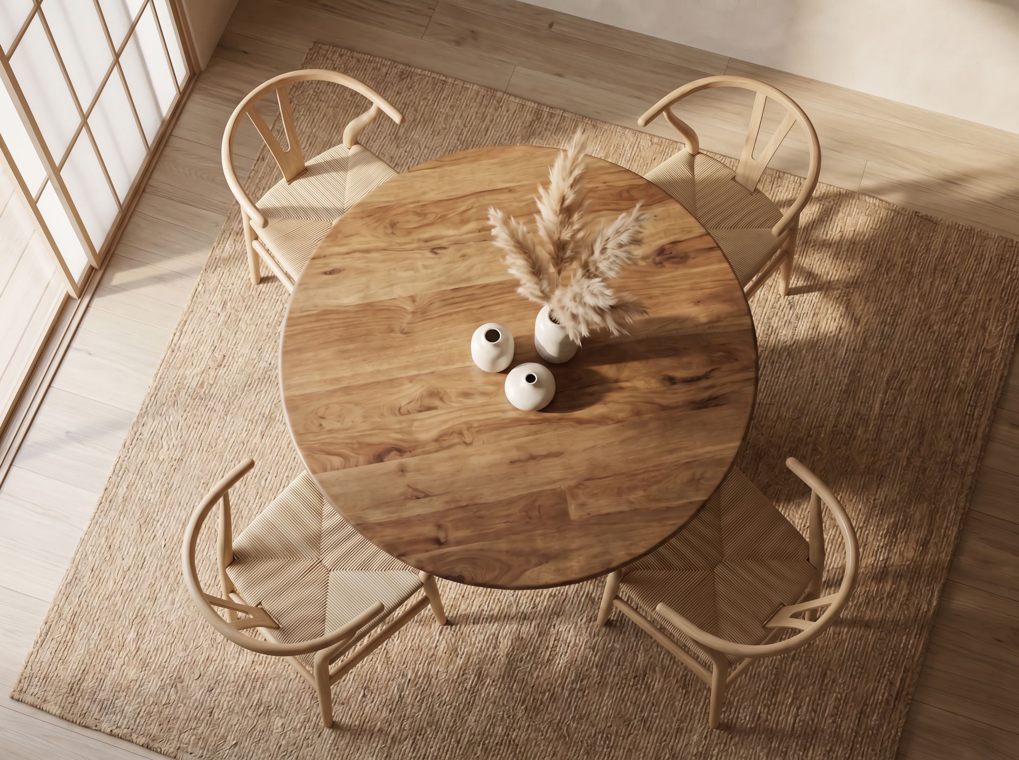 Esstisch Rund 120cm Massivholz Esszimmertisch Küchentisch 4 Personen Handmade bei Marktkauf online bestellen