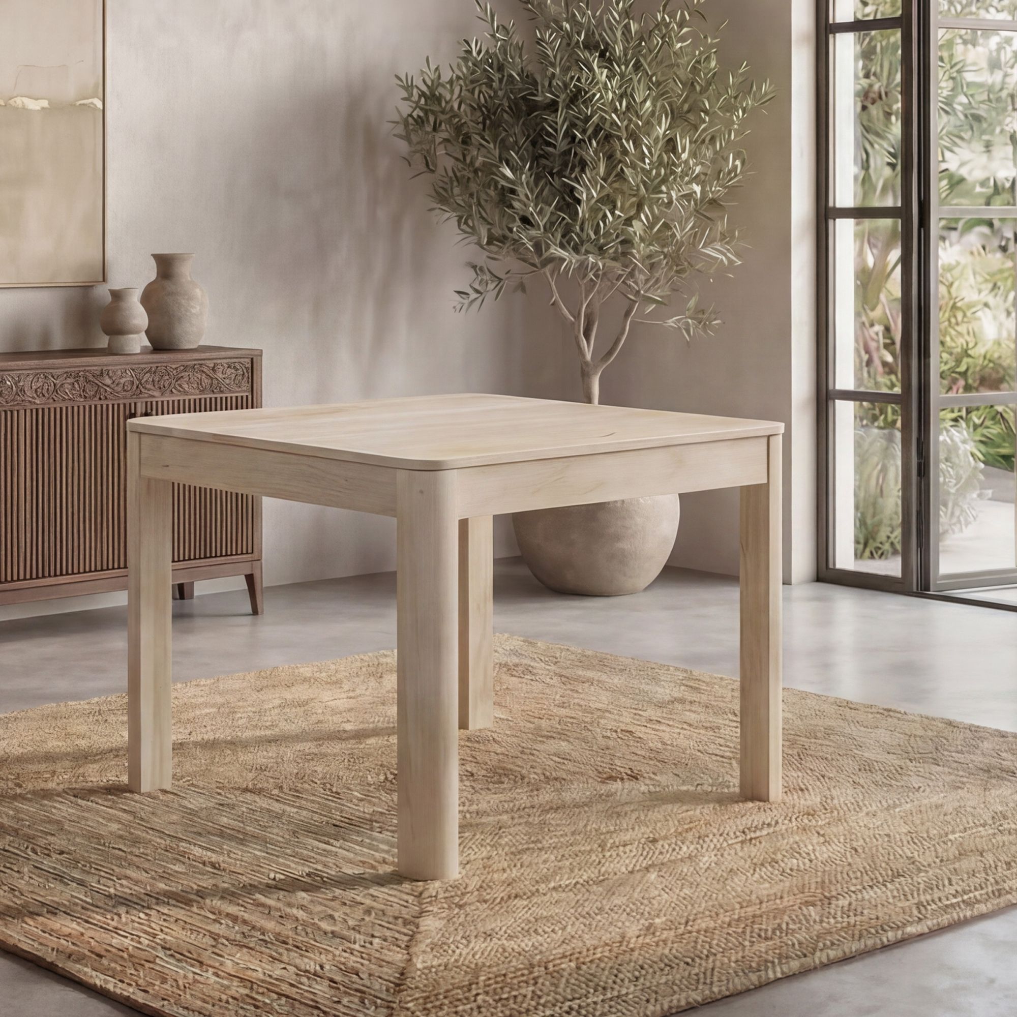 Esstisch Massivholz 80cm Esszimmertisch Bistrotisch K&uuml;chentisch 4 Personen Tisch 