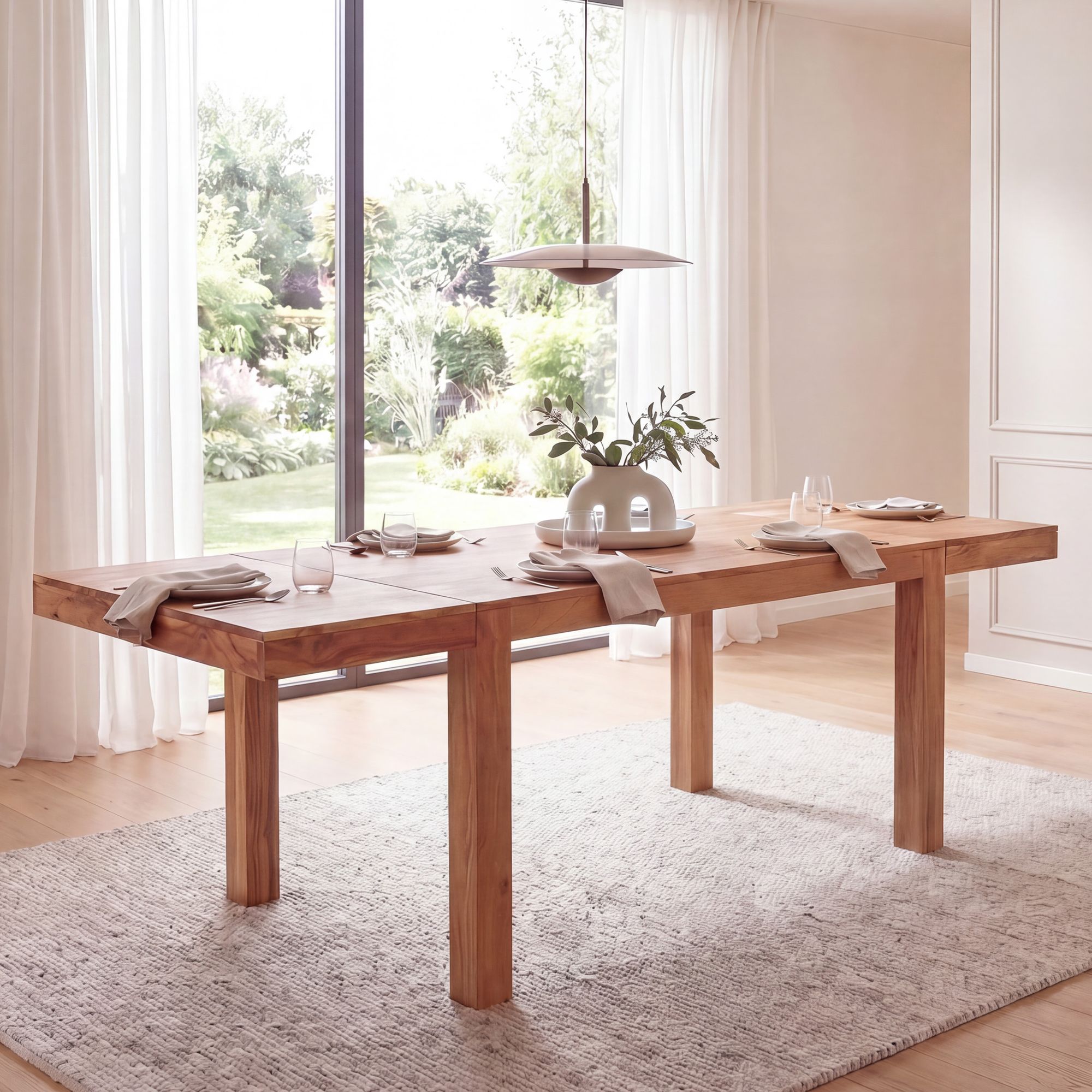 Esszimmertisch Erweiterbar 120 - 200cm Holz Massiv Esstisch K&uuml;chentisch Handmade 