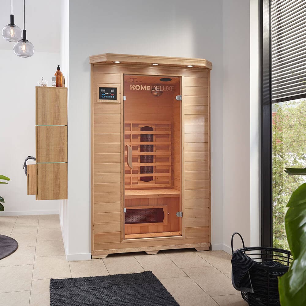 HOME DELUXE Infrarotkabine REDSUN M - 120 x 105 cm f&uuml;r 2 Personen 