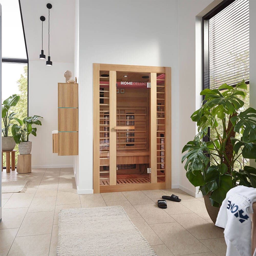 HOME DELUXE Infrarotkabine REDSUN DELUXE M - 120 x 105 cm f&uuml;r 2 Personen 