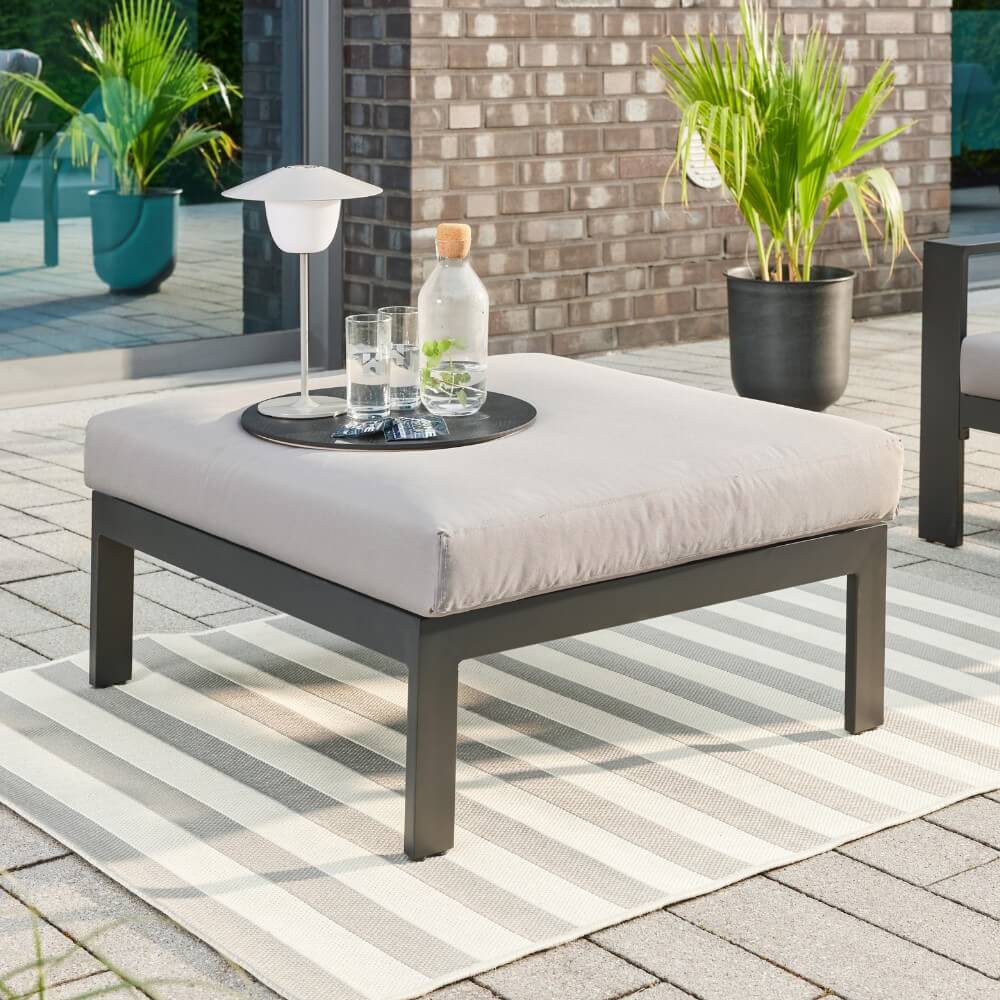 HOME DELUXE Gartenlounge Aluminium RIO XS - Anthrazit 