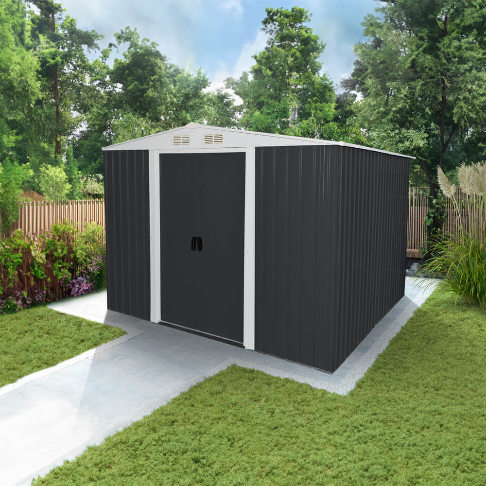HOME DELUXE Ger&auml;teschuppen aus verzinktem Stahl BOHIO XL - 258 x 206 cm 
