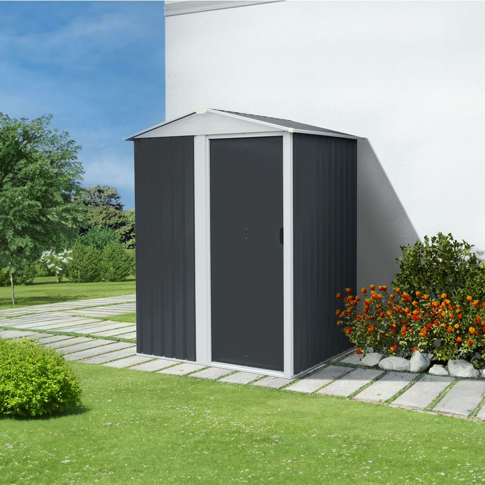 HOME DELUXE Ger&auml;teschuppen aus verzinktem Stahl BOHIO S - 151 x 189 cm 