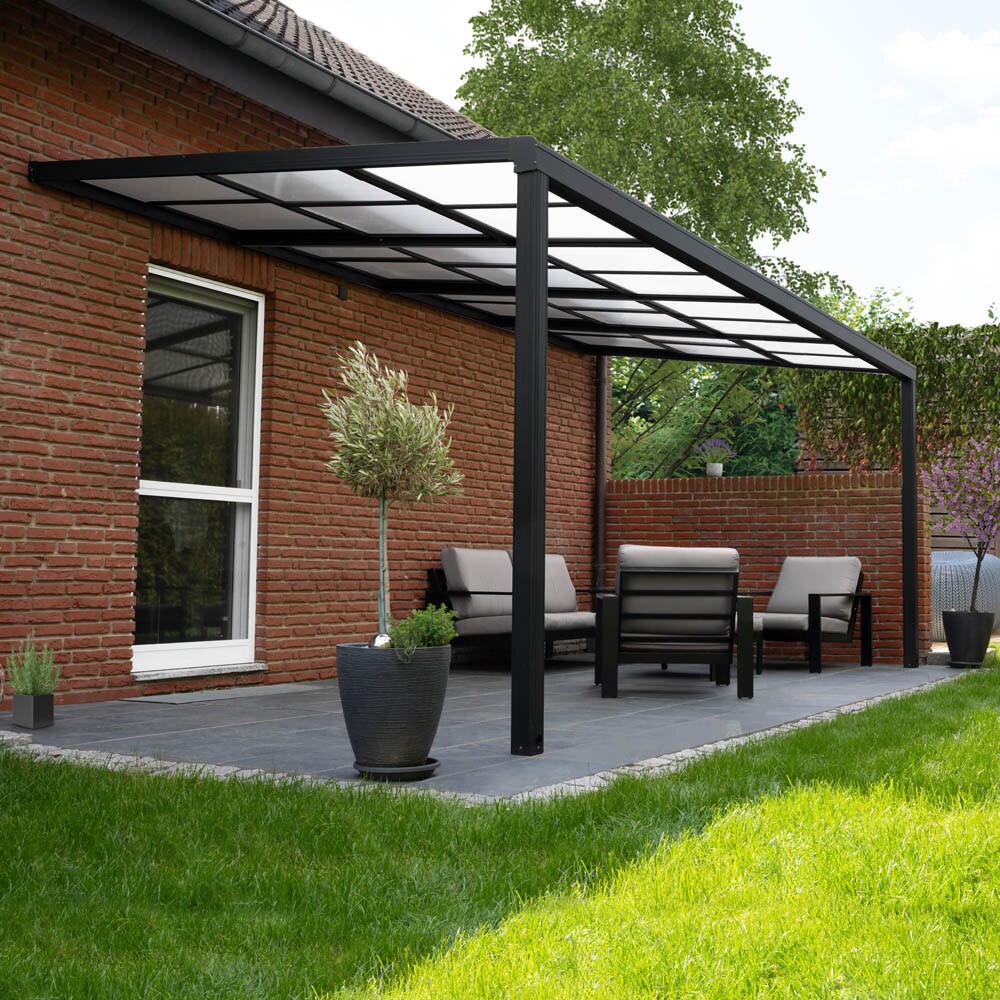 HOME DELUXE Terrassen&uuml;berdachung SOLIS DELUXE - 290 x 295 x cm Grau 