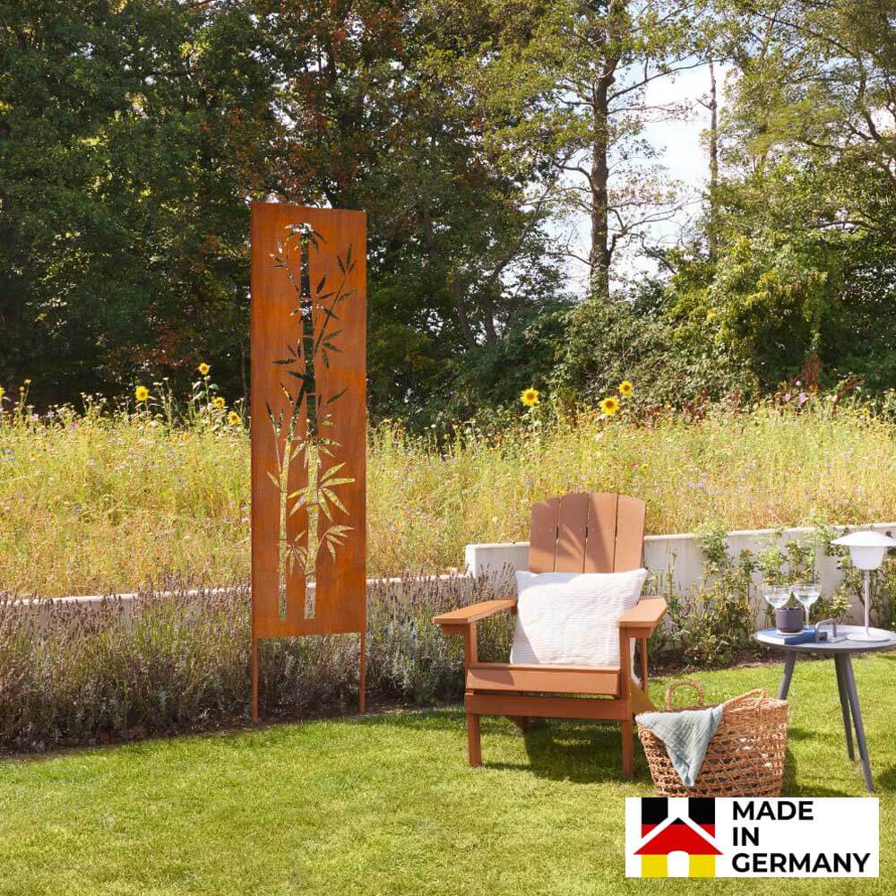 HOME DELUXE Sichtschutz aus Qualit&auml;tsstahl AURELIA - Made in Germany 