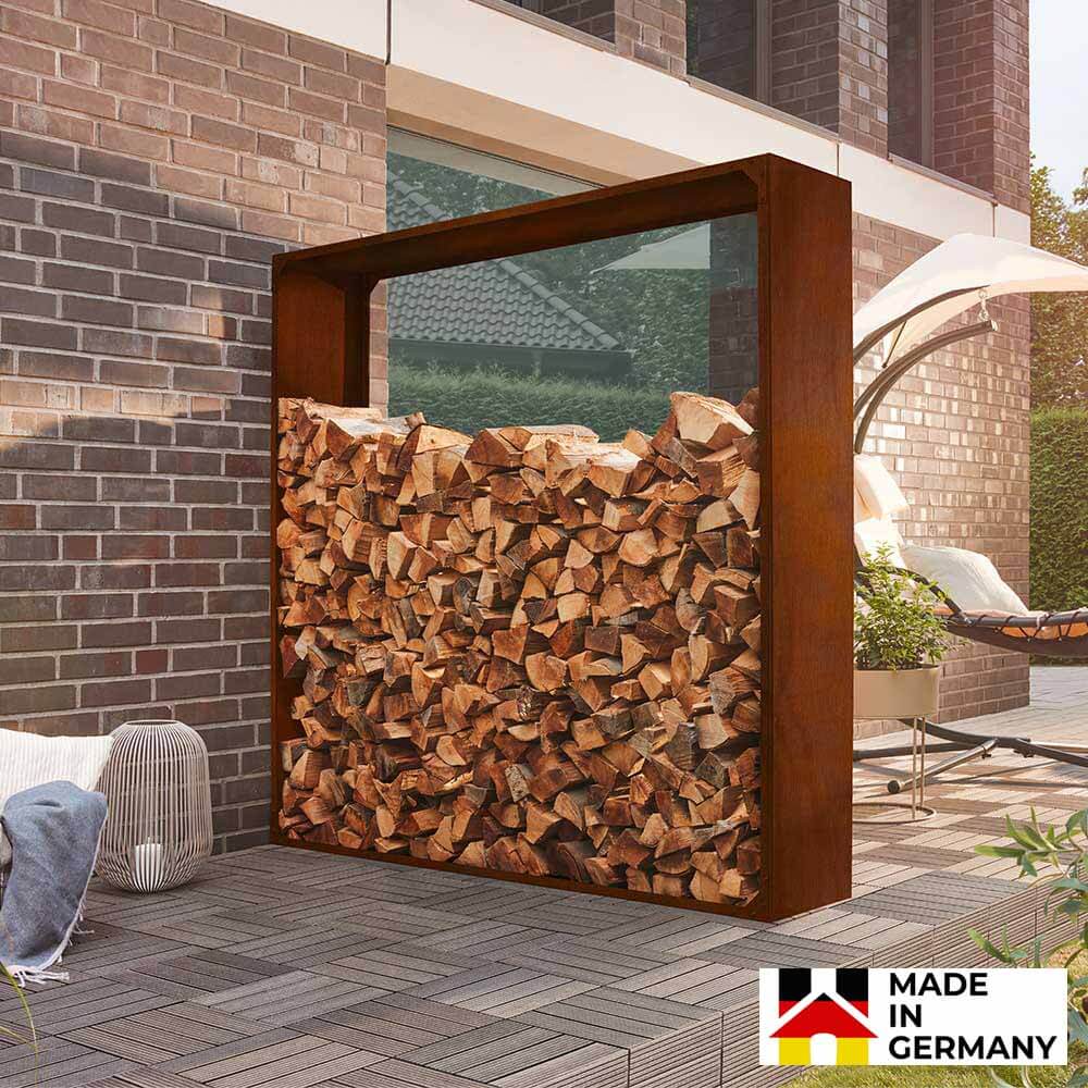 HOME DELUXE Holzlager aus Stahl NANGA - Made in Germany 