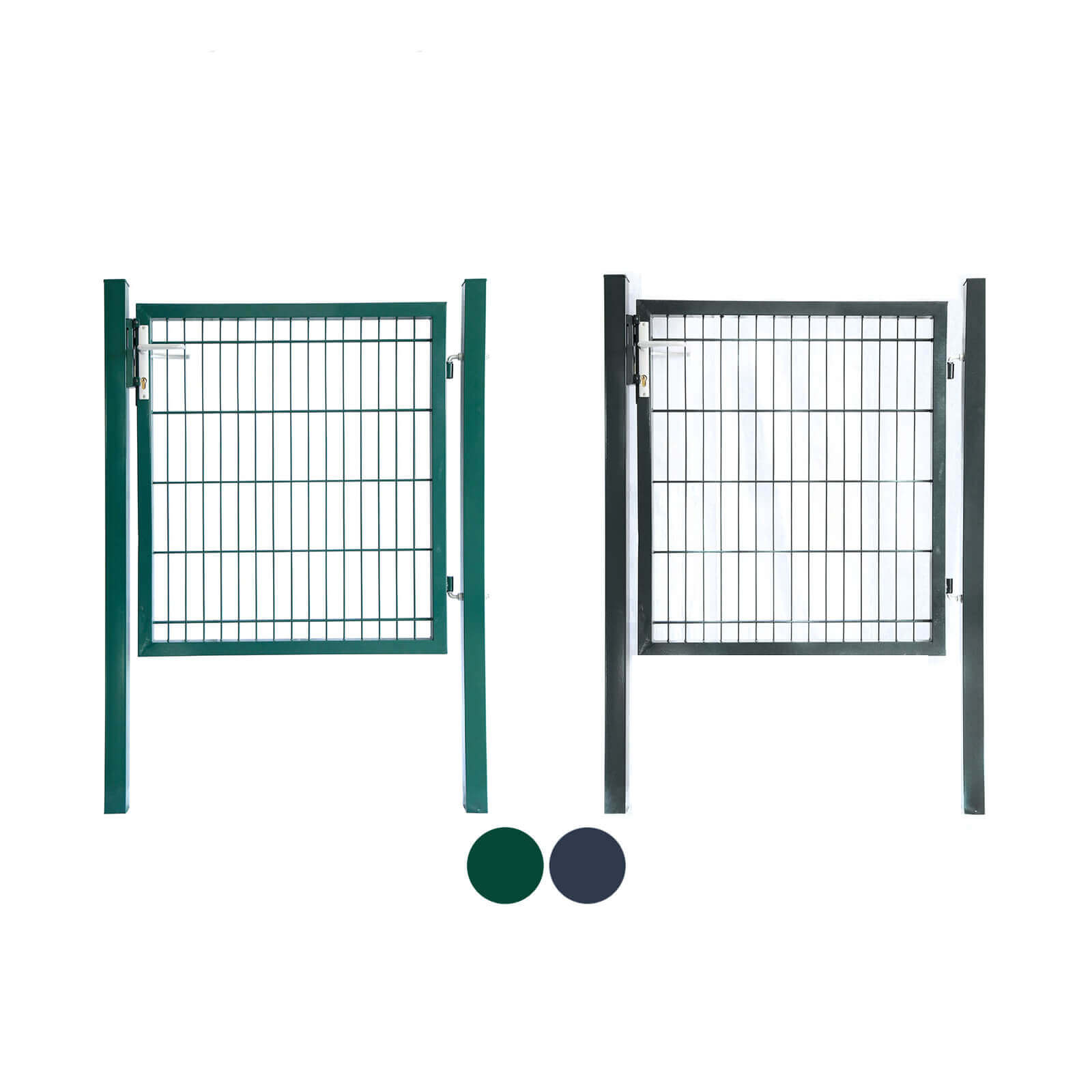 HOME DELUXE Gartentor f&uuml;r Doppelstabmattenzaun PORTARIUS - 120 cm Anthrazit 