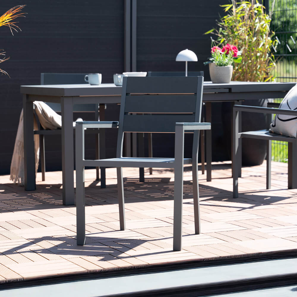 HOME DELUXE Gartenstuhl MADERA - 8 St&uuml;ck 