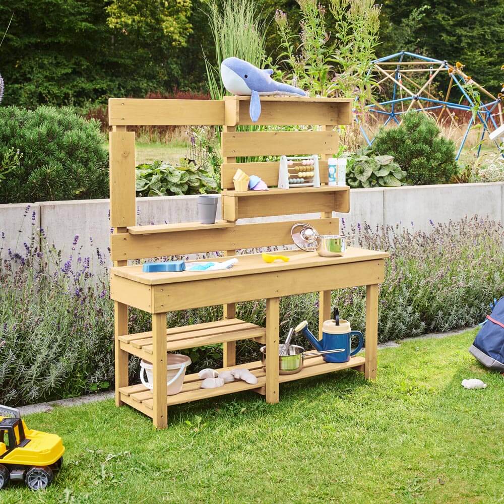HOME DELUXE Matschk&uuml;che aus Holz MANDU 