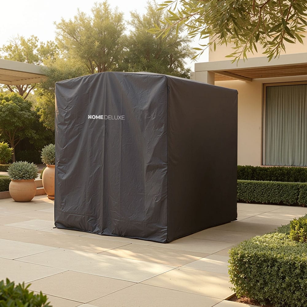 HOME DELUXE Abdeckung f&uuml;r Sonnenliege CAPE LYON - 208 x 188 cm Schwarz 