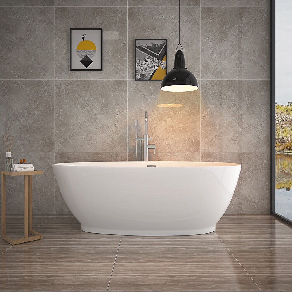 HOME DELUXE Freistehende Badewanne DELIA - 180 x 90 cm