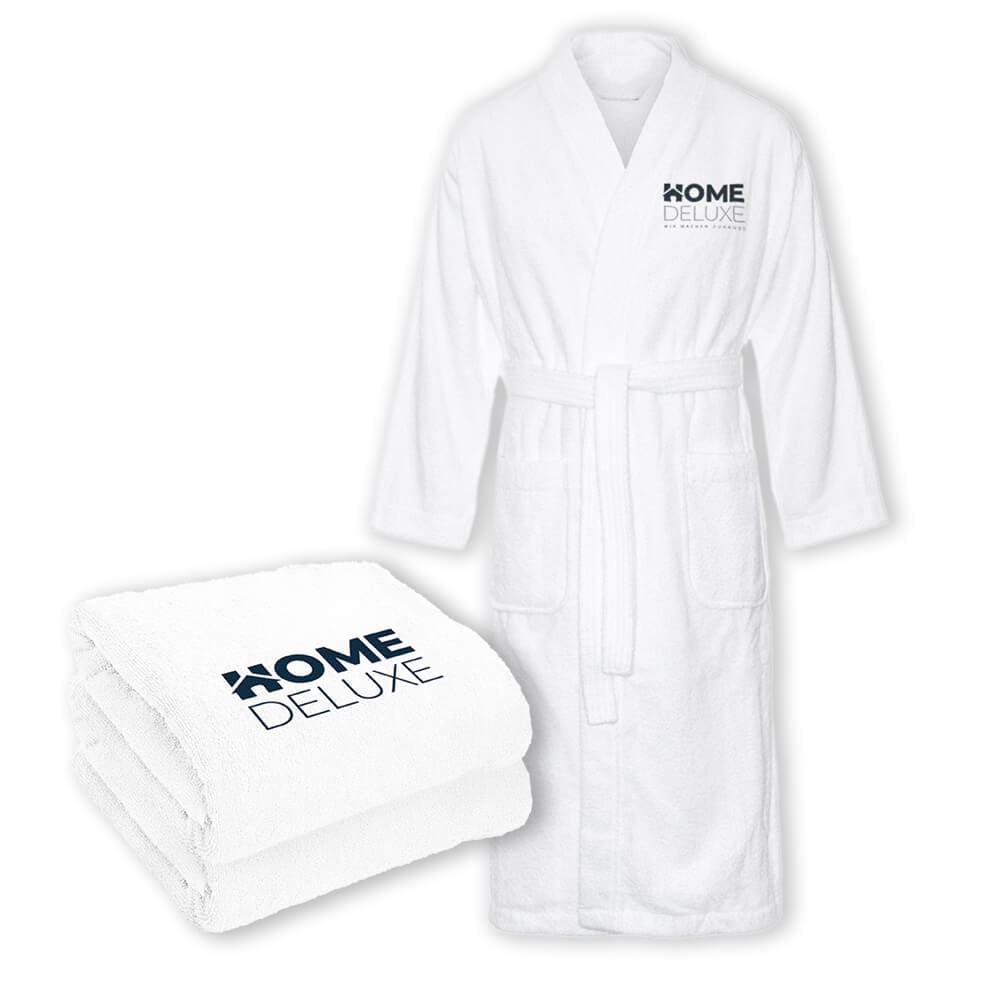 HOME DELUXE Sauna-Set Bademantel und Handt&uuml;cher NOA XL 