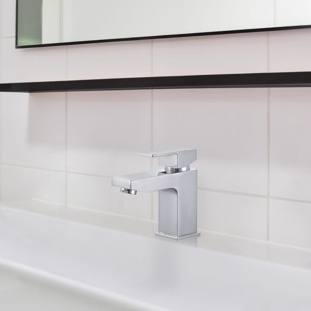 HOME DELUXE Waschtischarmatur aus Messing AQUATIC - Chrome 