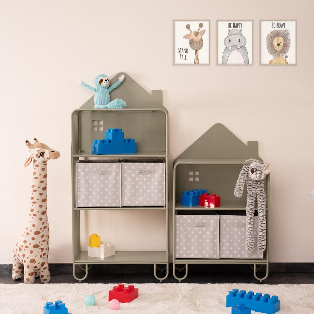 HOME DELUXE Kinderregal aus Metall magnetisch TODO M &ndash; Wei&szlig; 