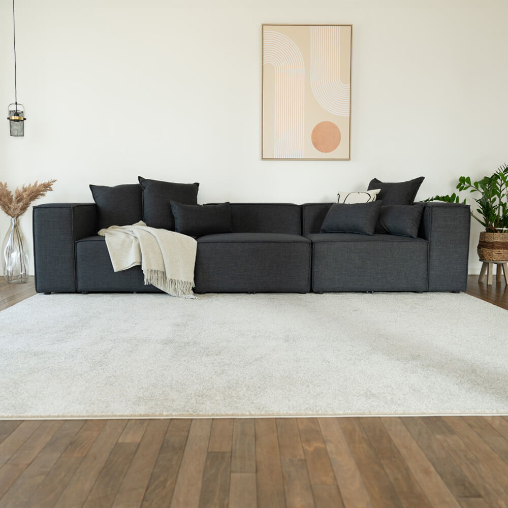 HOME DELUXE Modulares Sofa VERONA M - 327 x 120 cm Anthrazit 