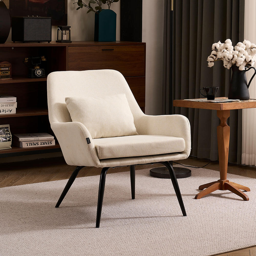 HOME DELUXE Sessel ORION - Wei&szlig; 