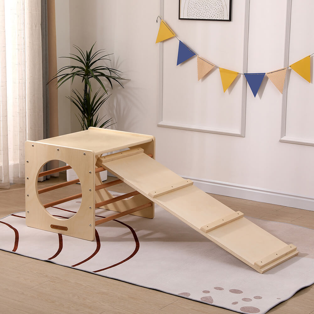 HOME DELUXE Kletterw&uuml;rfel mit Rutsche FINN 
