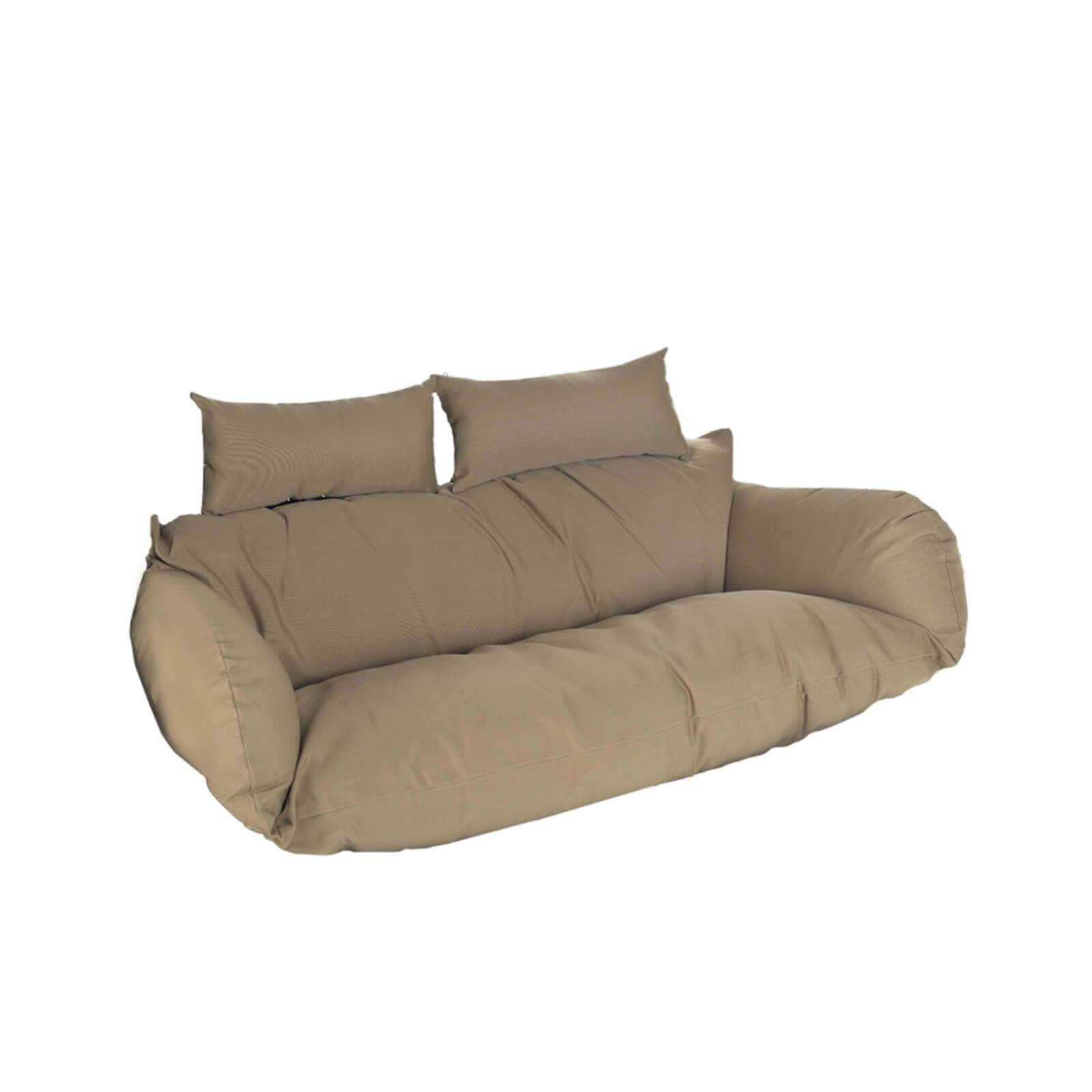 HOME DELUXE Polyrattan H&auml;ngesessel Kissen TWIN - Braun 