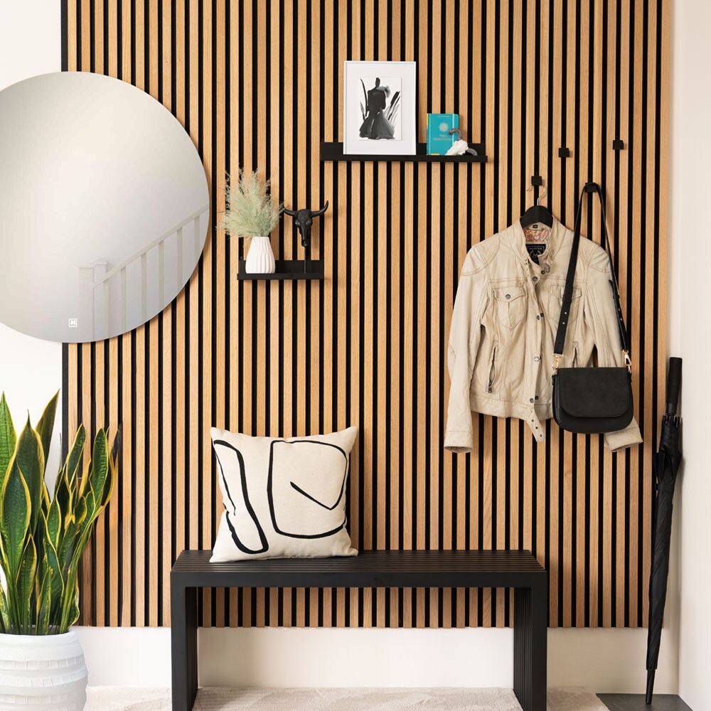 HOME DELUXE Regal f&uuml;r Akustikpaneel RESONA - 50 x 5 cm Schwarz 