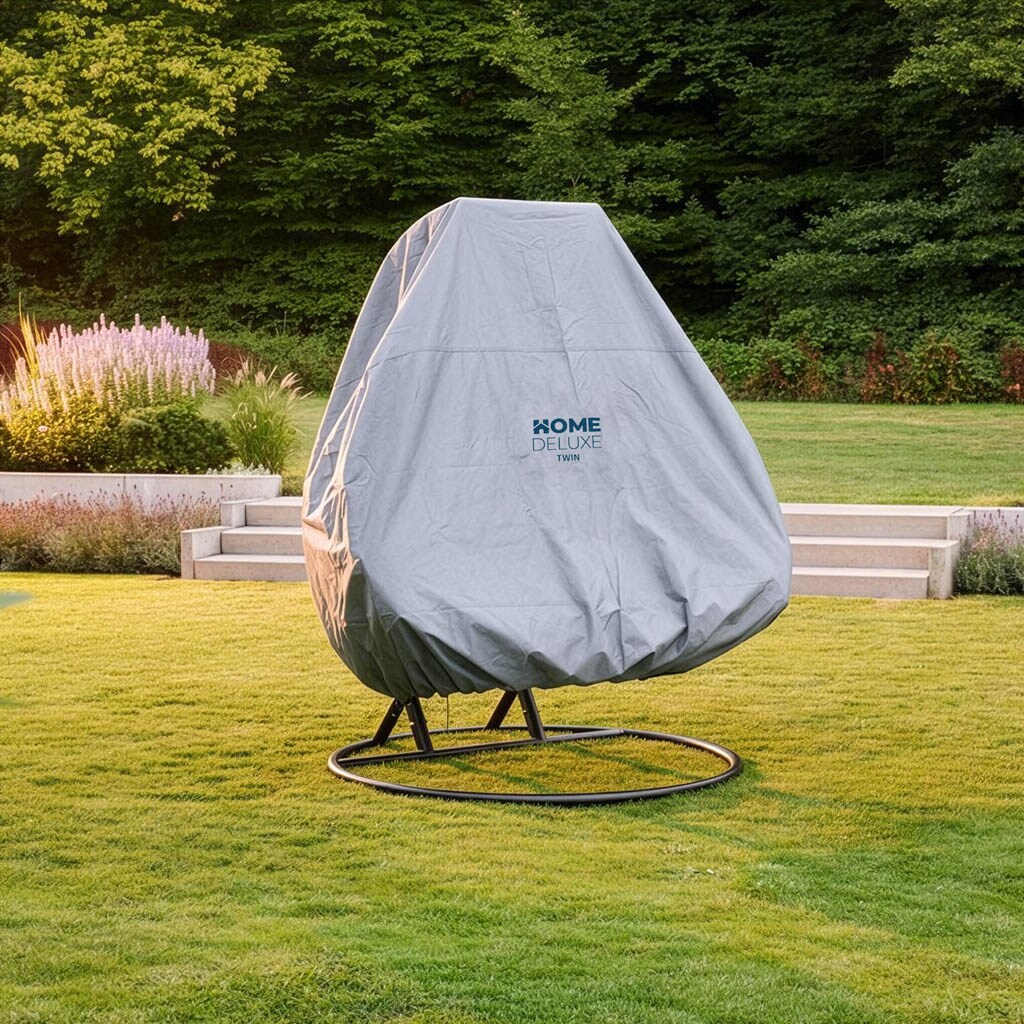 HOME DELUXE Regenabdeckung für Hängesessel CAPE TWIN - Hellgrau