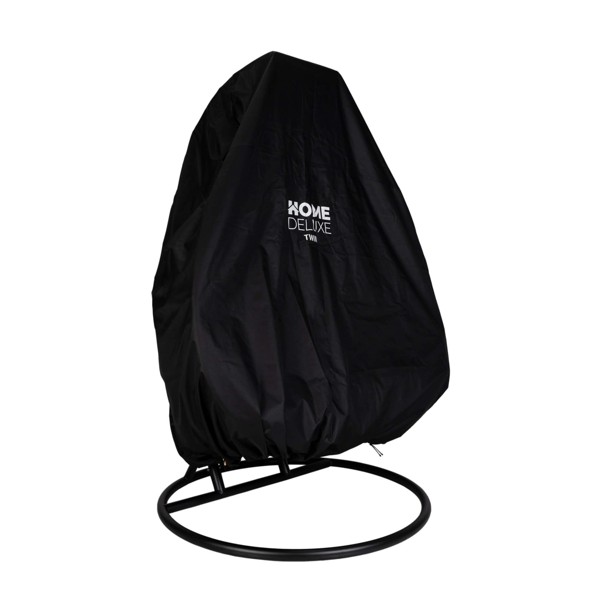 HOME DELUXE Regenabdeckung f&uuml;r H&auml;ngesessel CAPE TWIN - Schwarz 