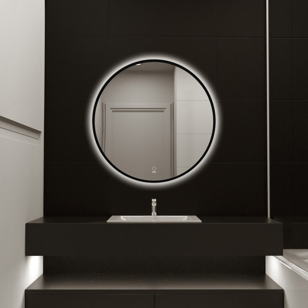 HOME DELUXE LED-Spiegel Rund DUBI - 80 cm 