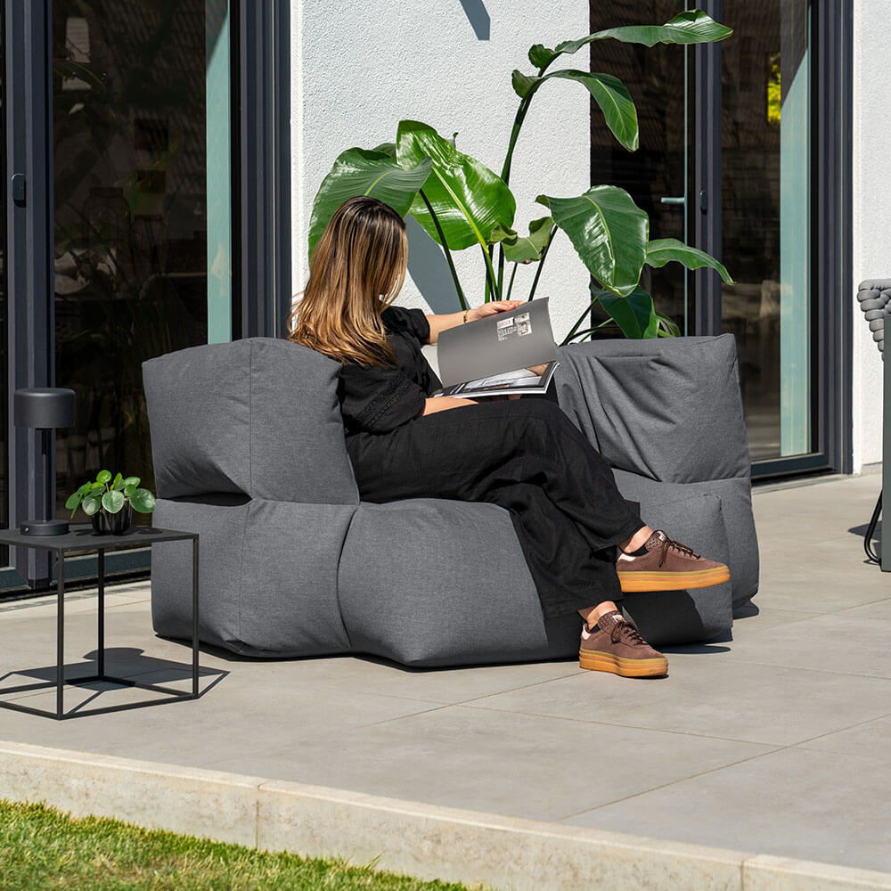 HOME DELUXE Outdoor Sitzsack HEAVEN - Hellgrau 