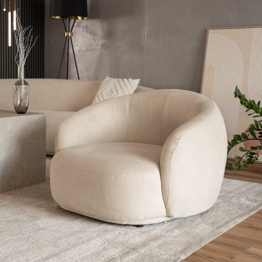 HOME DELUXE Sessel CASARA Webstoff Dunkelgr&uuml;n - 99 x 104 x 72 cm 