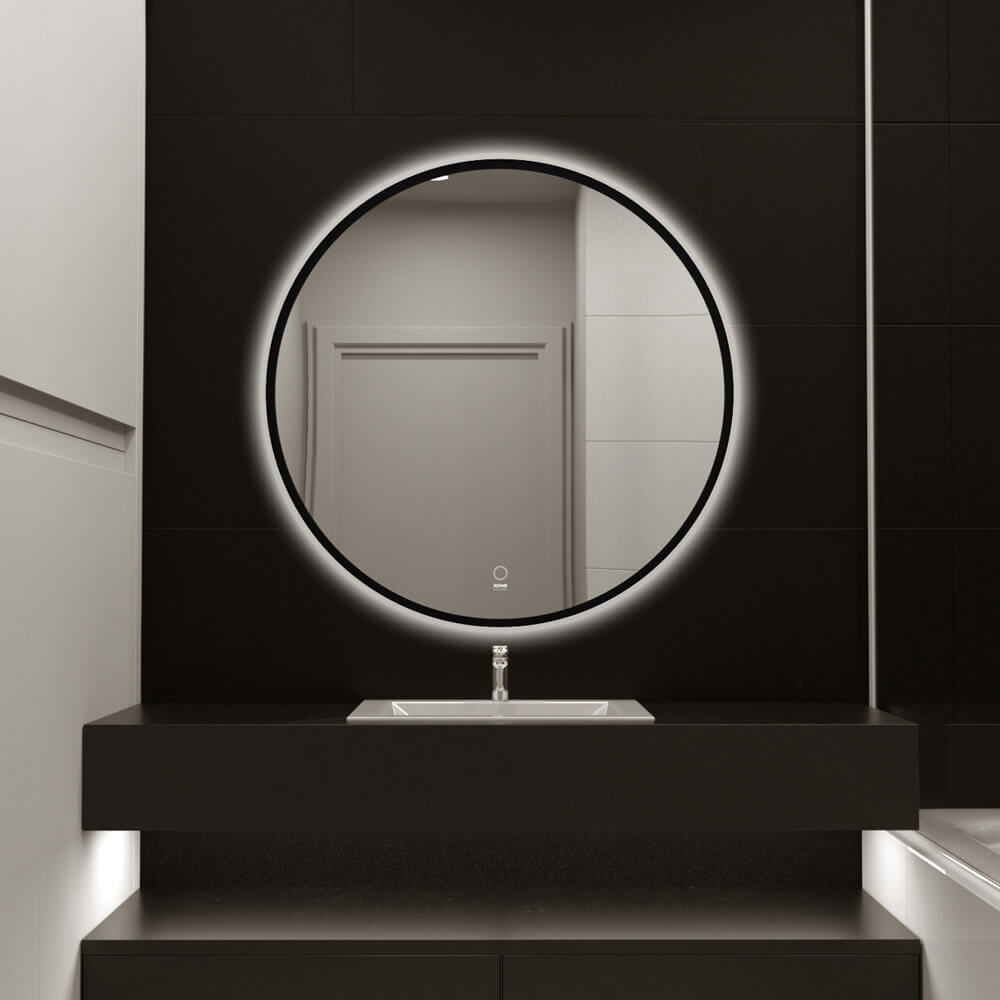 HOME DELUXE LED-Spiegel Rund DUBI - 100 cm 