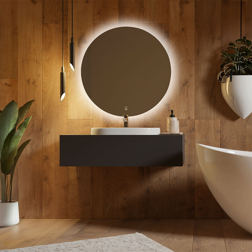 HOME DELUXE LED-Spiegel Rund SILA - 80 cm 