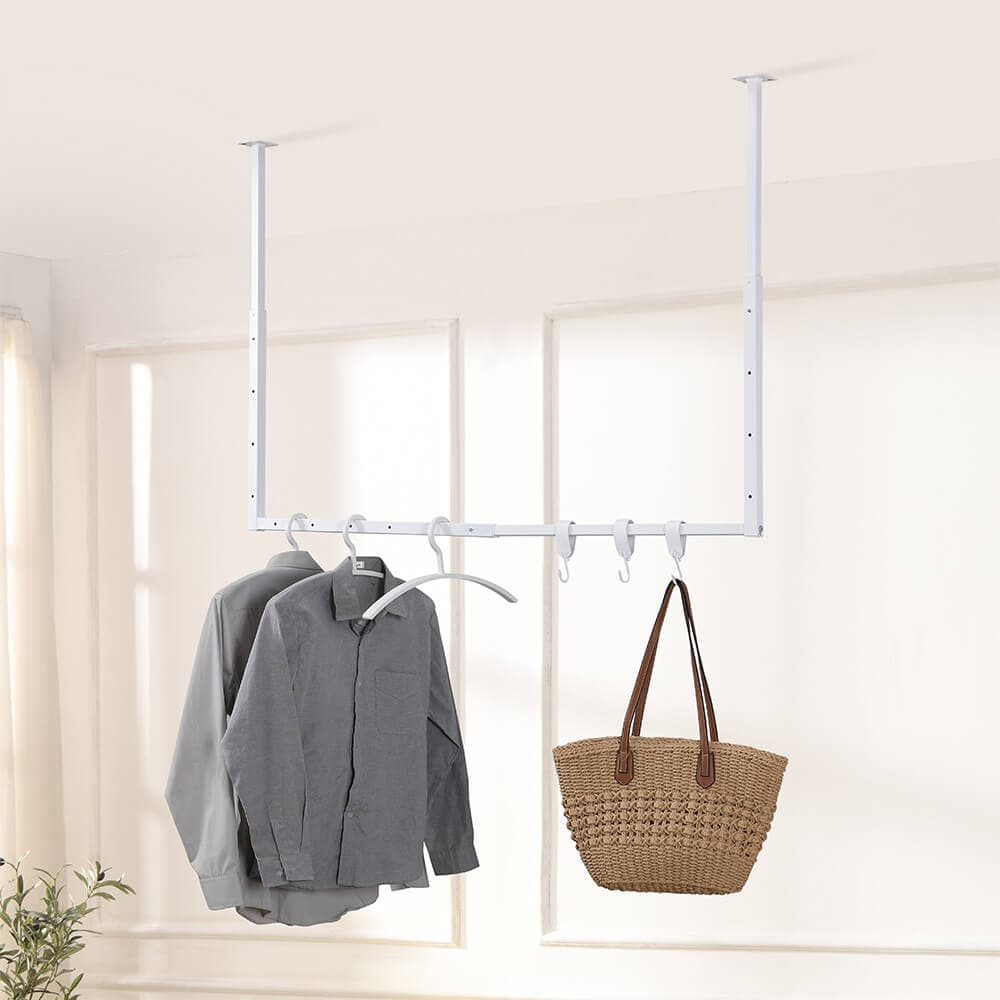 HOME DELUXE Garderobenleiste aus Metall SWAY - Schwarz 