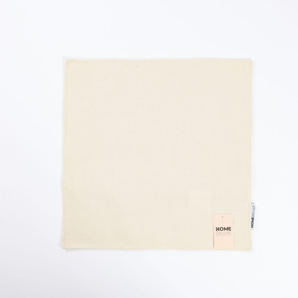 HOME DELUXE Leinen Kissenbezug CHARM - Beige 