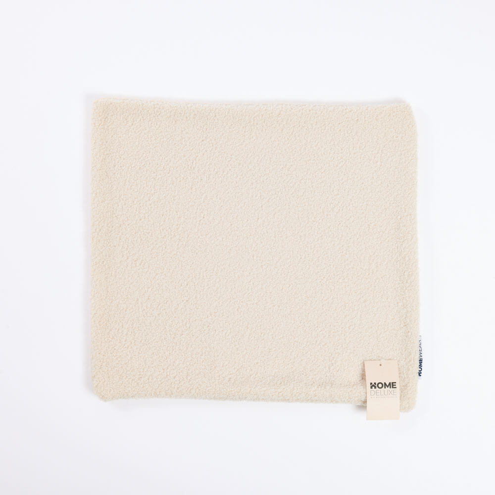 HOME DELUXE Boucl&eacute; Kissenbezug PELO mit Kissenf&uuml;llung - Rosa 