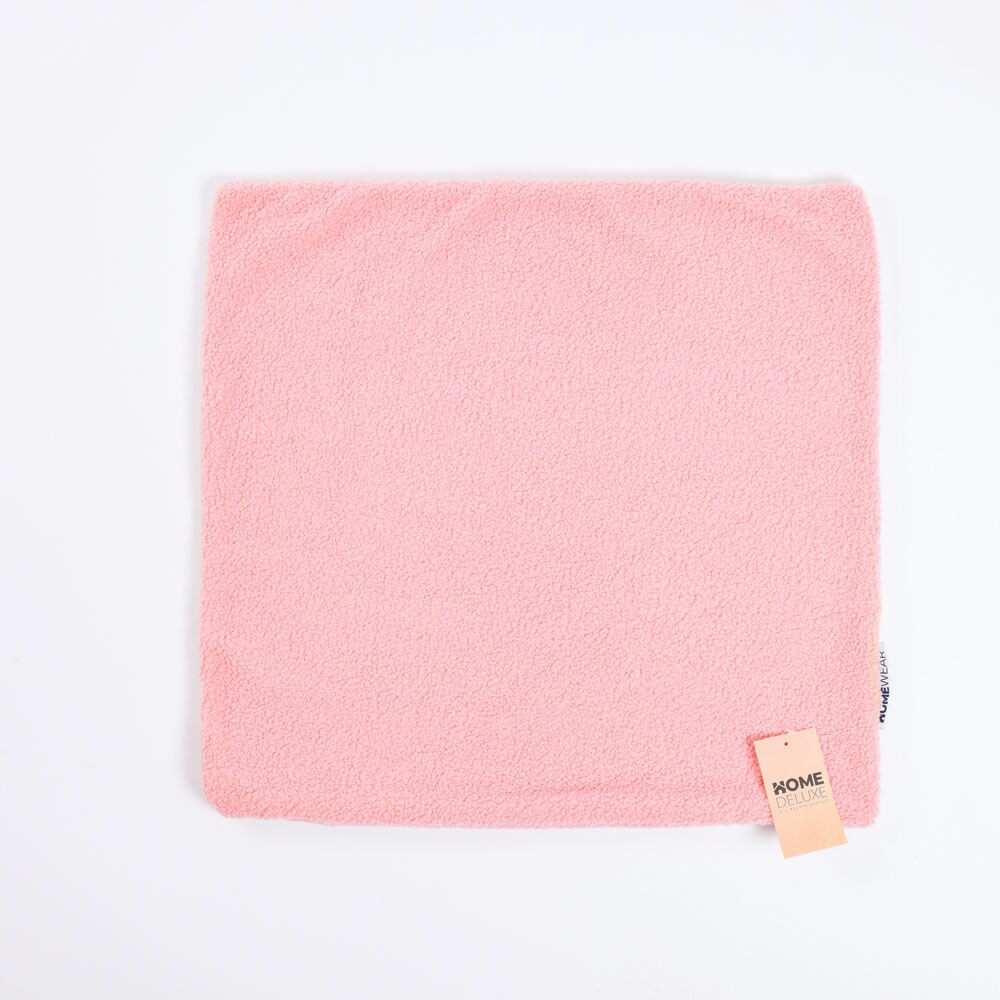 HOME DELUXE Boucl&eacute; Kissenbezug PELO - Rosa 