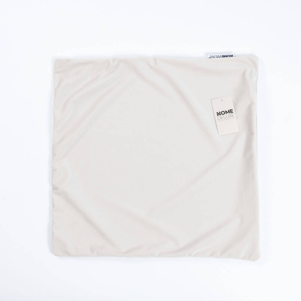 HOME DELUXE Samt Kissenbezug COUSHY - Beige 