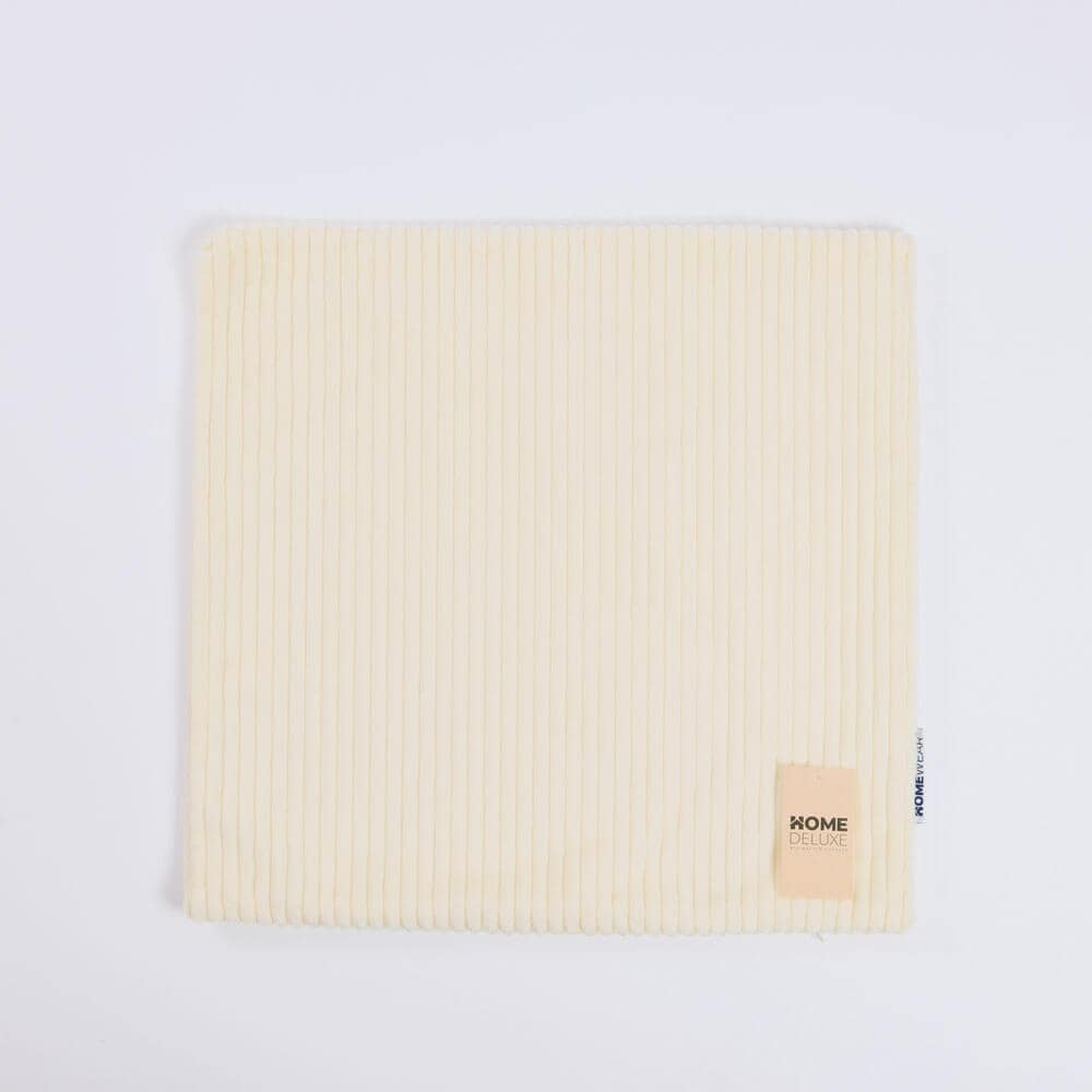 HOME DELUXE Cord Kissenbezug LILO - Beige 