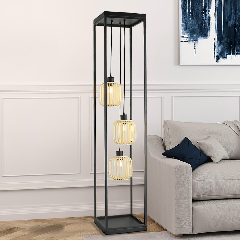 HOME DELUXE Tischlampe ZITA - Schwarz 