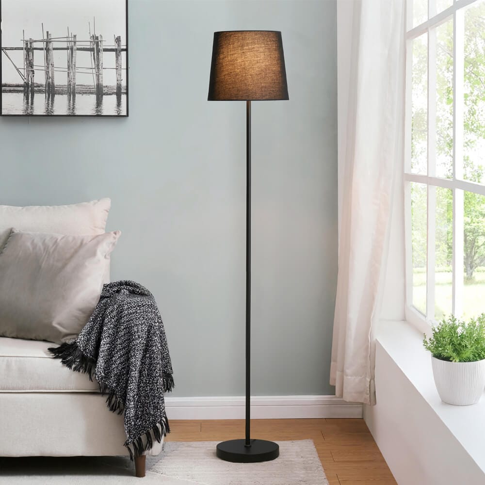 HOME DELUXE Stehlampe VANA - Schwarz 